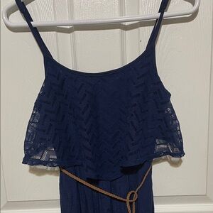 Trixxi Women’s Blue Spaghetti Strap Maxi Dress Size Medium